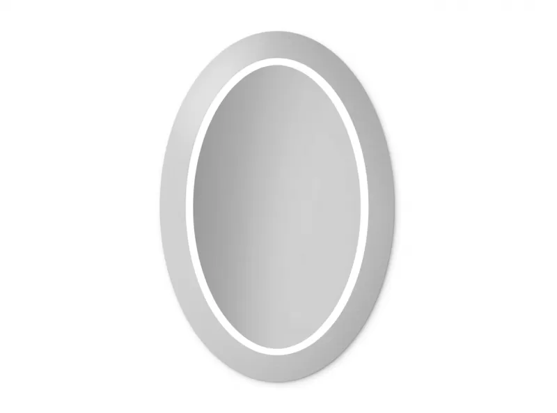 MIRROR OVAL BOLD LED SILVER