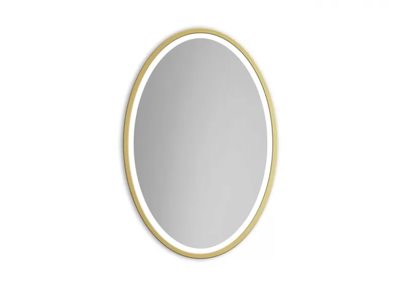 MIRROR OVAL LED GOLD