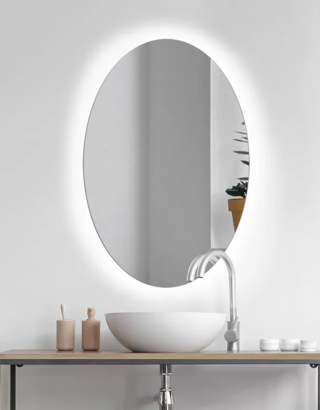 MIRROR OVAL LED 
